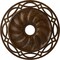 Ekena Millwork Loera Ceiling Medallion (Canopies up to 6 1/4"), 26 5/8"OD x 4 1/2"ID x 1 3/8"P, Root Beer Crackle CM26LORBC - alternate 1